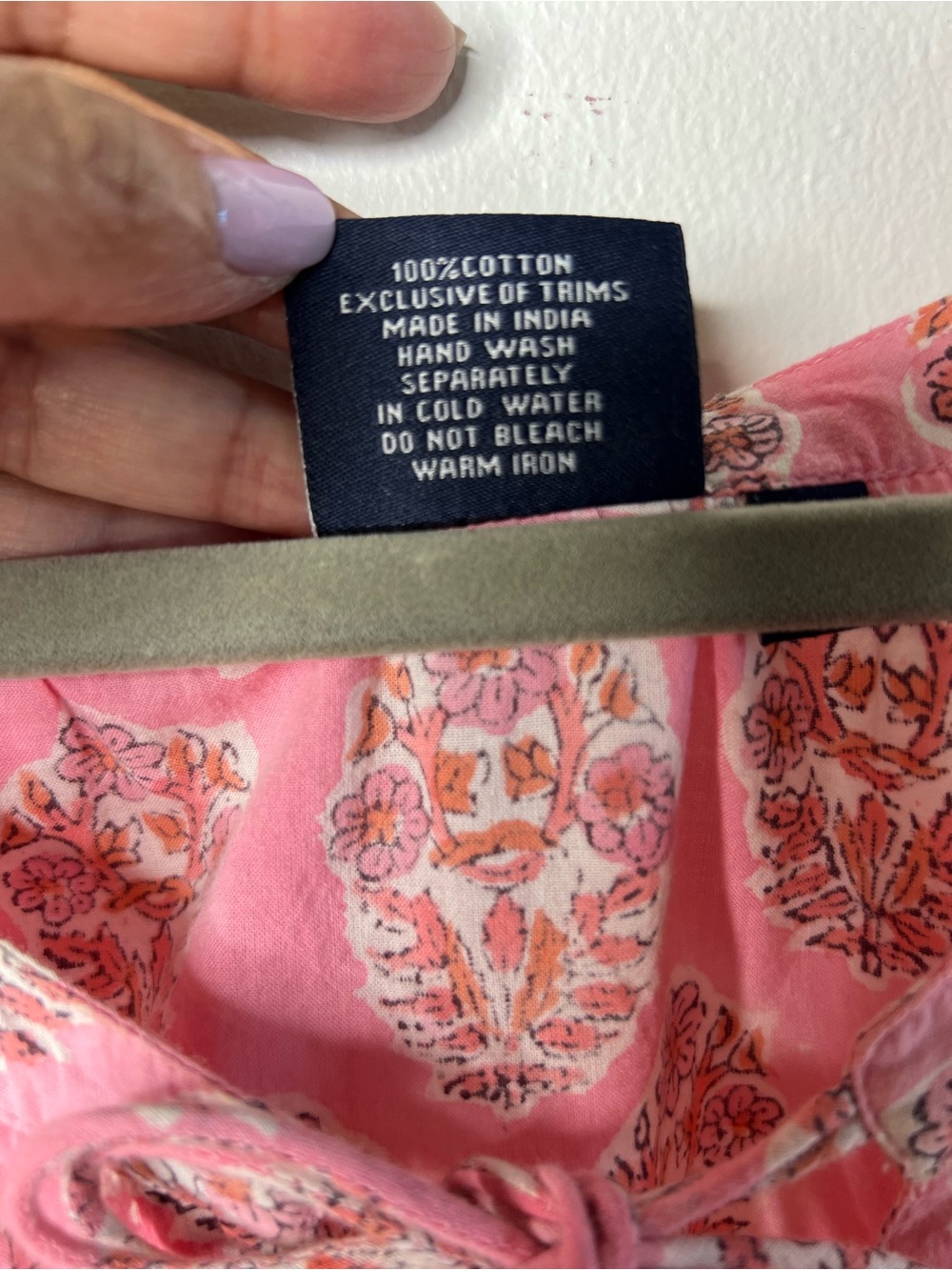 Madison Mathews Pink Tassel Tie 3/4 Sleeve Peasant Top SZ M EUC - Picture 6 of 8